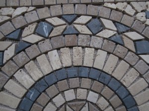 Travertin Multicolore Rosace 61x61 cm Épaisseur : 1 cm Qualité : 1’er Choix Finition ...