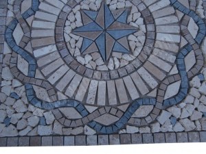 Travertin Multicolore Rosace 61x61 cm Épaisseur : 1 cm Qualité : 1’er Choix Finition ...