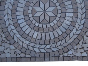 Travertin Beige - Noce Rosace 61x61 cm Épaisseur : 1 cm Qualité : 1’er Choix Finition ...