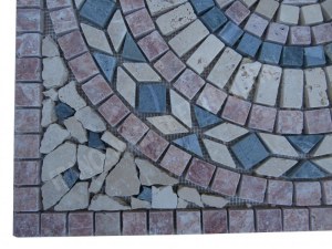 Travertin Multicolore Rosace 61x61 cm Épaisseur : 1 cm Qualité : 1’er Choix Finition ...