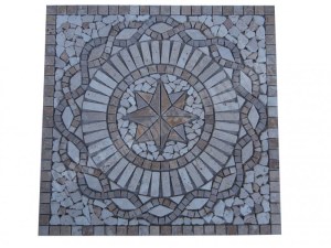 Travertin Multicolore Rosace 61x61 cm Épaisseur : 1 cm Qualité : 1’er Choix Finition ...