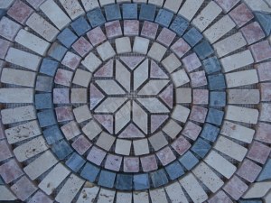 Travertin Multicolore Rosace 61x61 cm Épaisseur : 1 cm Qualité : 1’er Choix Finition ...