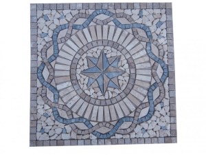 Travertin Multicolore Rosace 61x61 cm Épaisseur : 1 cm Qualité : 1’er Choix Finition ...