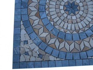 Travertin Multicolore Rosace 80x80 cm Épaisseur : 1 cm Qualité : 1’er Choix Finition ...