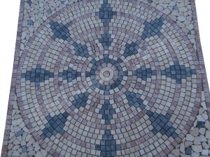 Travertin Multicolore Rosace 91x91 cm Épaisseur : 1 cm Qualité : 1’er Choix Finition ...