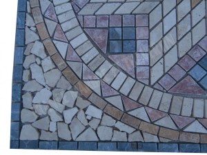 Travertin Multicolore Rosace 91x91 cm Épaisseur : 1 cm Qualité : 1’er Choix Finition ...