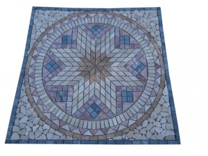 Travertin Multicolore Rosace 91x91 cm Épaisseur : 1 cm Qualité : 1’er Choix Finition ...