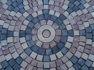 Travertin Multicolore Rosace 91x91 cm Épaisseur : 1 cm Qualité : 1’er Choix Finition ...