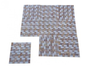 Travertin Multicolore Mosaïque Modèle Target