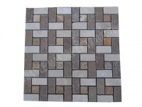 Travertin Multicolore Mosaïque Modèle Target