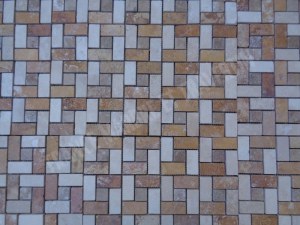 Travertin Multicolore Mosaïque Modèle Target