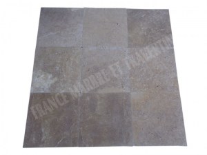 Travertin Noce Marron 40x40 cm 1er Choix