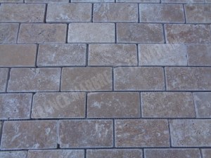 Travertin Noce Mosaique 4,8x10 cm