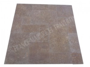 Travertin Noce Marron 1.5cm Big Opus Romain 1er Choix