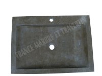 Travertin Noce Evier 70x50 cm Épaisseur : 10 cm Qualité : 1'er Choix Finition : Adouci...