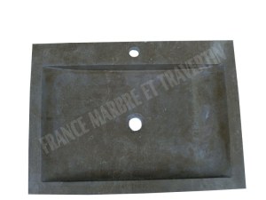 Travertin Noce Evier 70x50 cm Épaisseur : 10 cm Qualité : 1'er Choix Finition : Adouci...