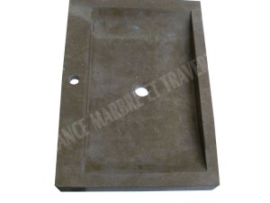 Travertin Noce Evier 70x50 cm Épaisseur : 10 cm Qualité : 1'er Choix Finition : Adouci...
