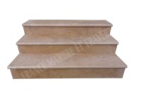 Travertin Noce Marche Escalier 120 cm