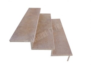 Travertin Noce Marche Escalier 120 cm