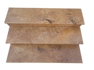 Travertin Noce Marche Escalier 120 cm
