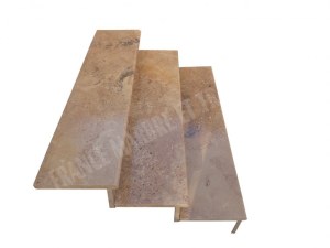 Travertin Noce Marche Escalier 120 cm