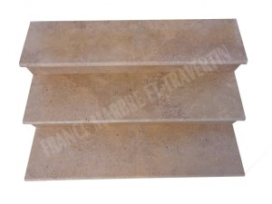 Travertin Noce Marche Escalier 120 cm