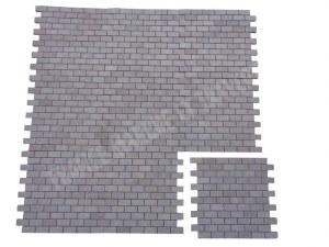 Travertin Noce Mosaïque 2,3x4,8 cm