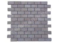 Travertin Noce Mosaïque 2,3x4,8 cm
