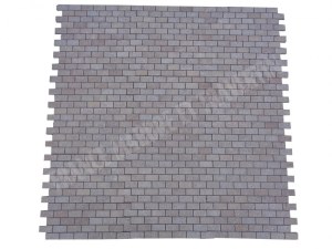 Travertin Noce Mosaïque 2,3x4,8 cm