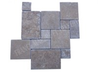 Travertin Noce Mosaïque Big Opus Romain