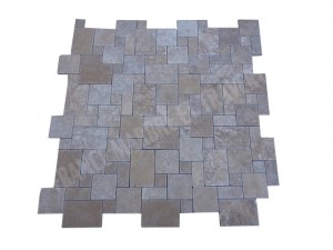 Travertin Noce Mosaïque Big Opus Romain