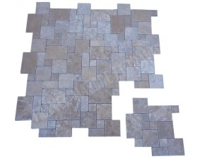 Travertin Noce Mosaïque Big Opus Romain