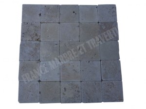 Travertin Noce Rebouché 15x15 cm Épaisseur : 1 cm Qualité : Commercial Finition : Antiq...