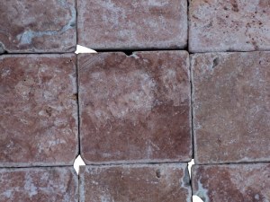 Travertin Rose 10x10 cm