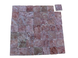 Travertin Rose 10x10 cm