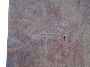 Travertin Rose 40x40x1,2cm rustique