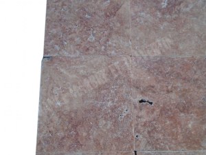 Travertin Rose 40x40x1,2cm rustique