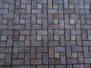 Travertin Rose - Beige Mosaïque Modèle Target