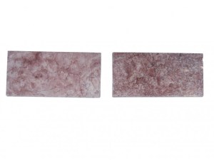 Travertin Rose Margelle de Piscine Bord Arrondi 30,5x61 cm