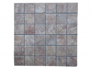 Travertin Rose Mosaique 4,8x4,8 cm