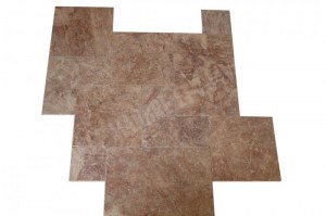 Travertin Rose Rouge 3cm Opus Romain 1er Choix