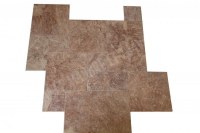 Travertin Rose Rouge 3cm Opus Romain 1er Choix