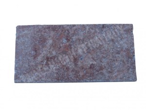 Travertin Rose Margelle de Piscine Bord Arrondi 30,5x61 cm