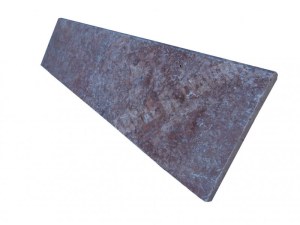 Travertin Rose Margelle de Piscine Bord Arrondi 30,5x61 cm