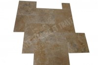 Travertin Rustique Gold 3cm Opus Romain 1er Choix