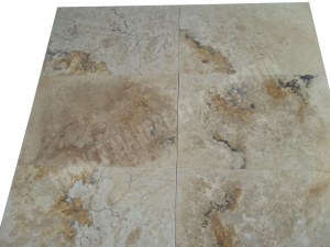 Travertin Rustique Gold 40x60x1,2 cm Adouci & Rebouché