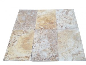 Carrelage travertin jaune scabas 40x60x1,2 cm 1er choix