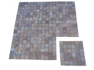 Travertin Scabos Mosaïque 4,8x4,8 cm