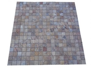 Travertin Scabos Mosaïque 4,8x4,8 cm