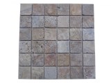 Travertin Scabos Mosaïque 4,8x4,8 cm